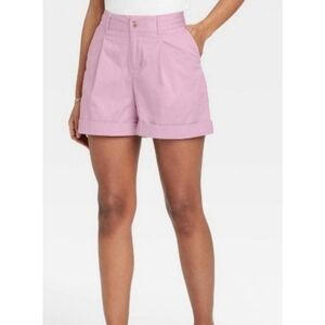 A New Day pleat front shorts Lilac Size XS